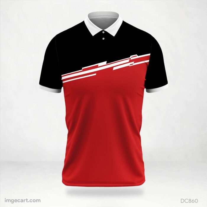 Red and Black Jersey Design