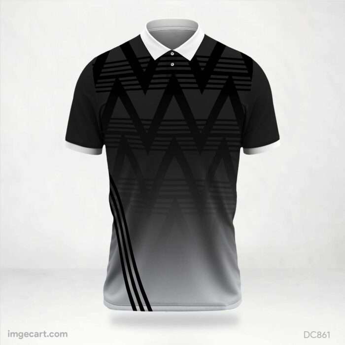 Gray and Black Jersey Design