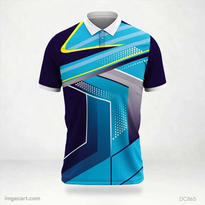 Blue and Black Jersey Design