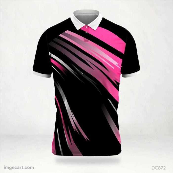 Black and Pink Jersey Design