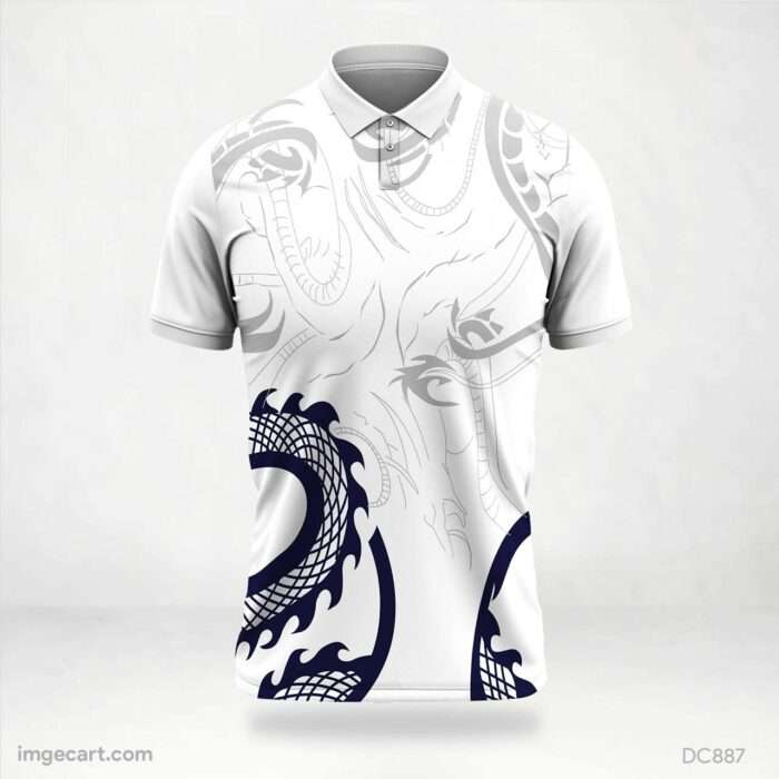 White and Black Jersey Design