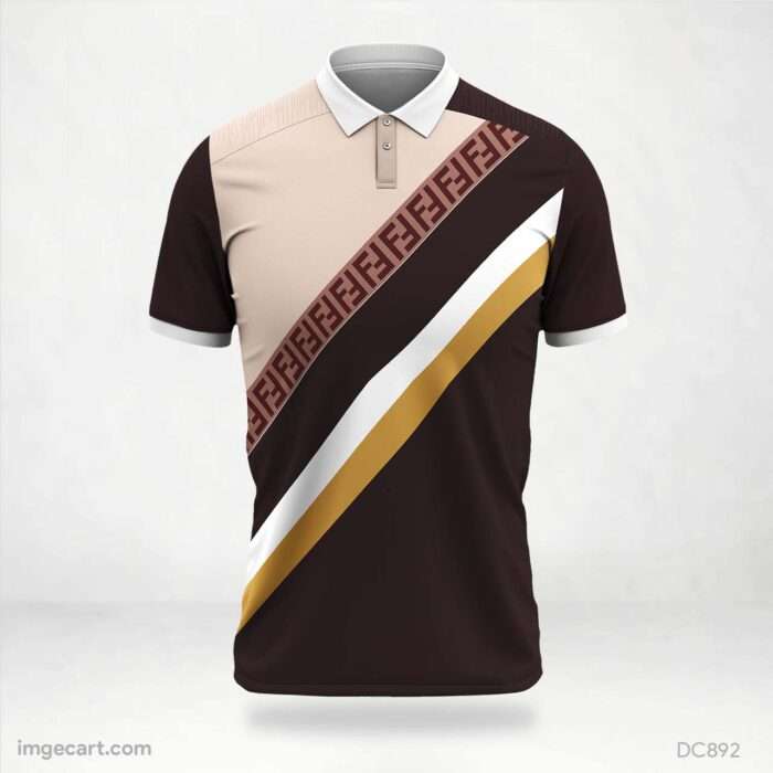 Brown and Cream Jersey Design