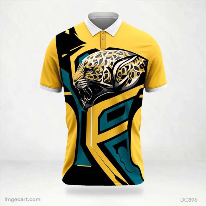 Yellow and Green Cheetah Jersey Design