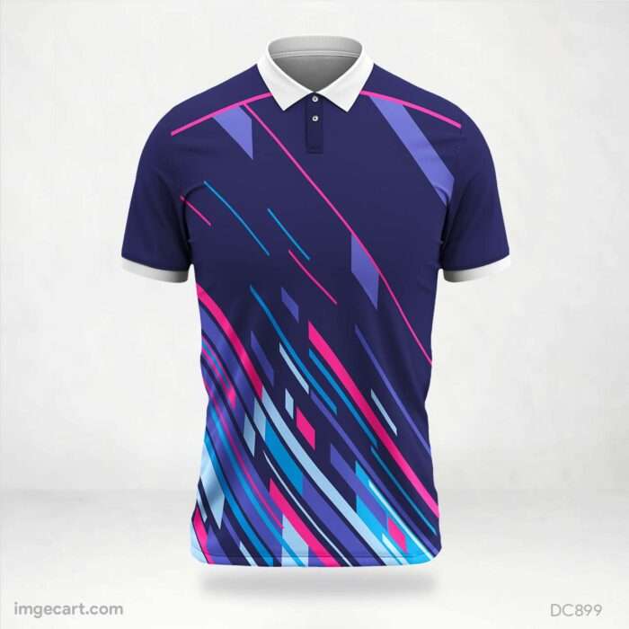 Blue and Purple Pink Jersey Design