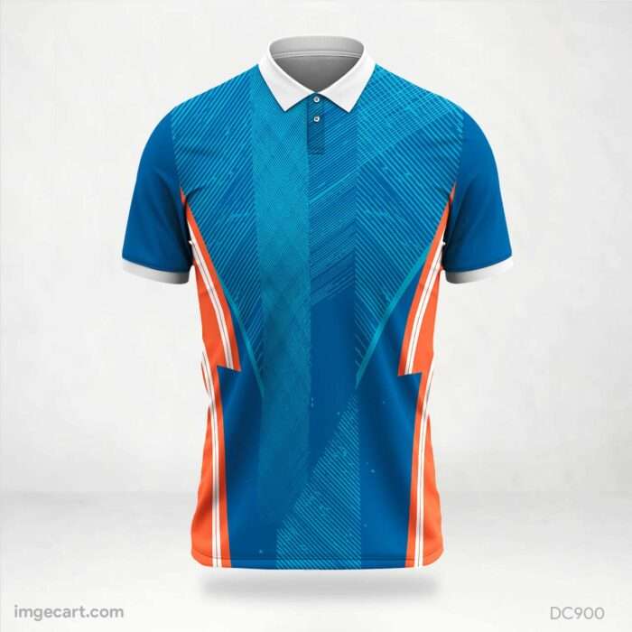 Blue and Orange Jersey Design