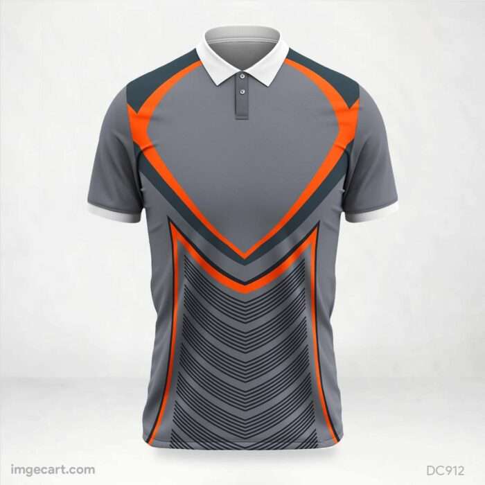 Gray and Red Jersey Design