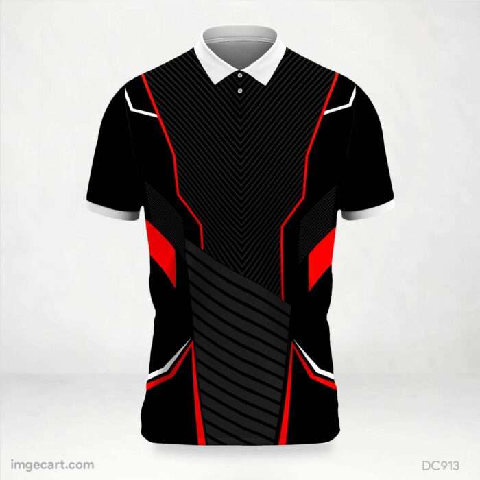 Black and Red Jersey Design