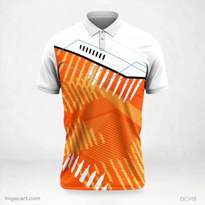 Orange and White Jersey Design