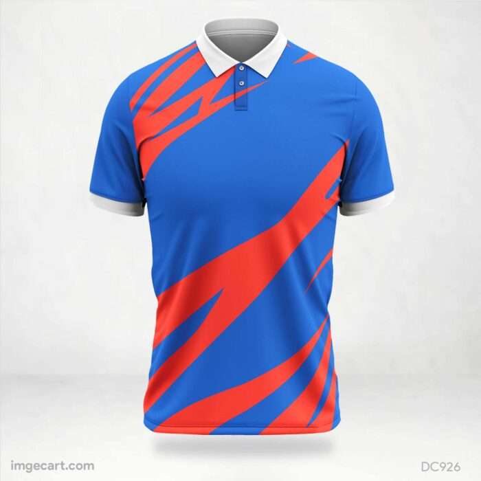 Blue and Red Jersey Design