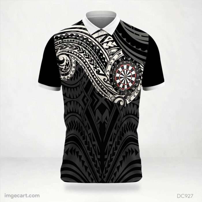 Black and White Pattern Jersey Design