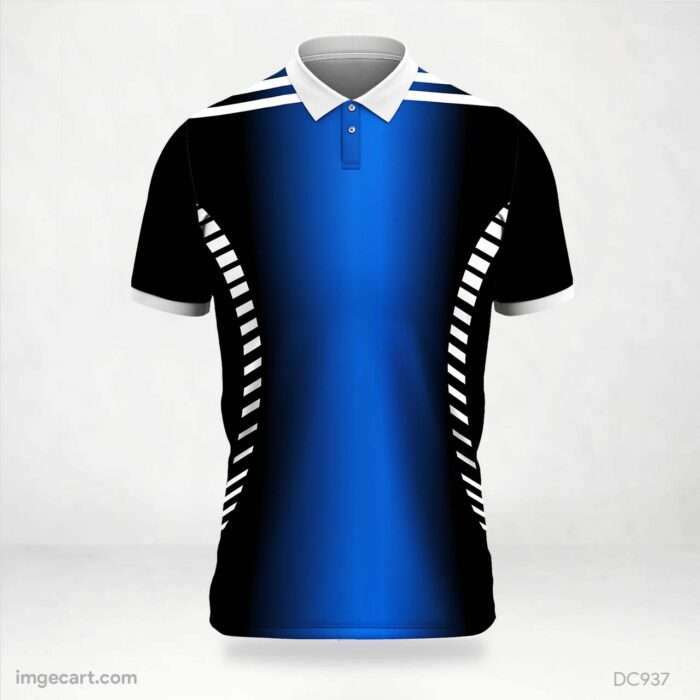 Blue and Black Jersey Design