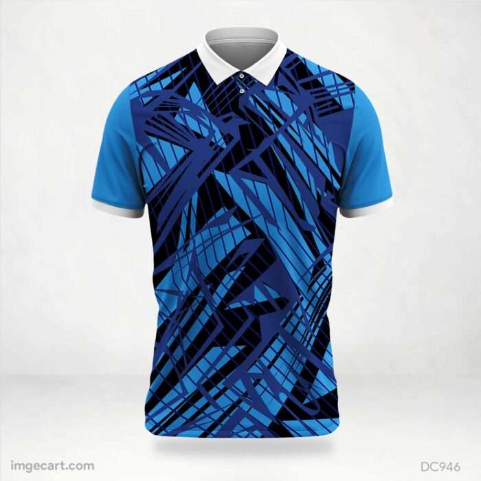 Blue and Black Jersey Design