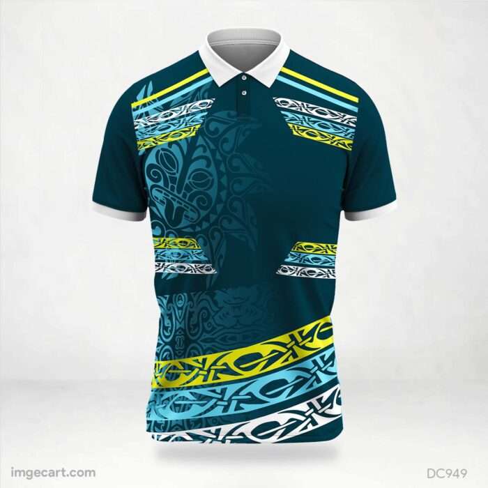 Green and Yellow Pattern Jersey Design