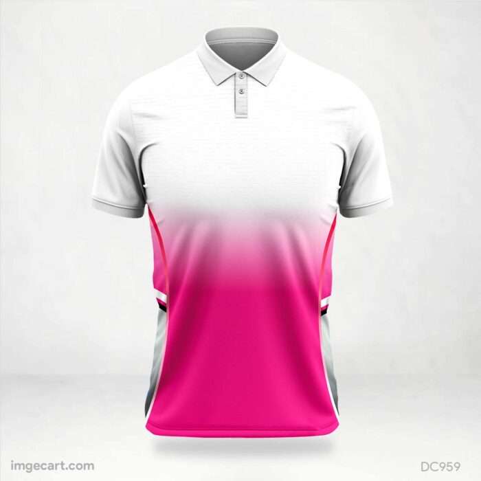 White and Pink Jersey Design