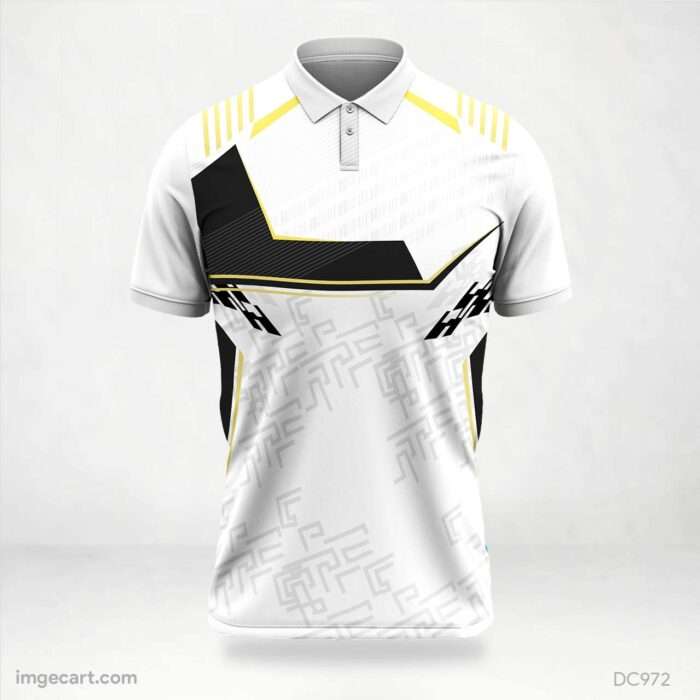 White and Black Jersey Design