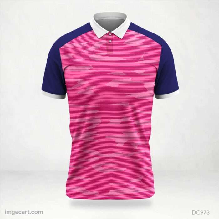 Pink and Blue Jersey Design