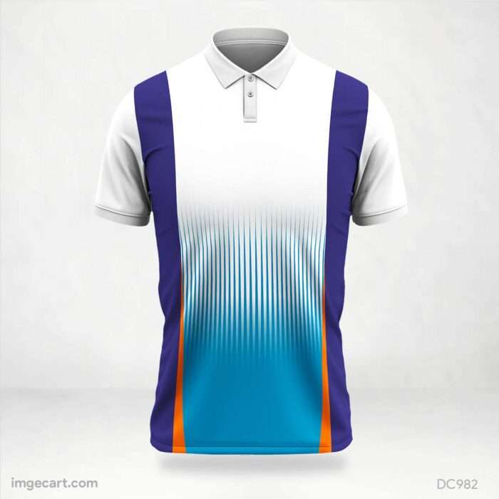 Sky-Blue and Purple Jersey Design