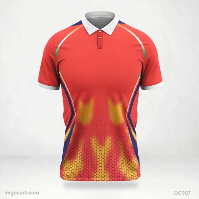 Orange and Yellow Jersey Design