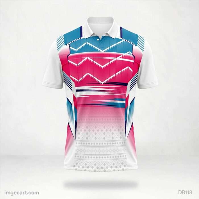 Pink and Blue Flow Jersey Design