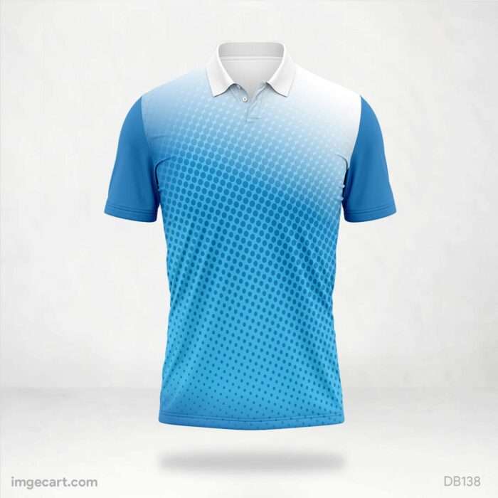 Blue Gradient Dot Jersey Design