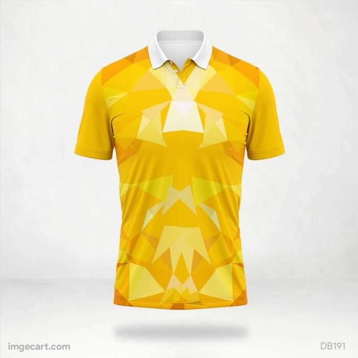 Yellow Geometric Jersey Design