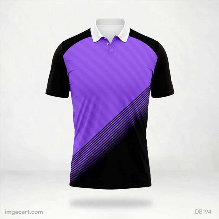 Black and Purple Stripes Jersey Design