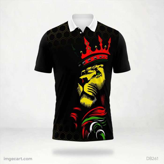Rasta Lion Crown Jersey design