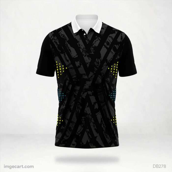 Black and Grey Textured Jersey design
