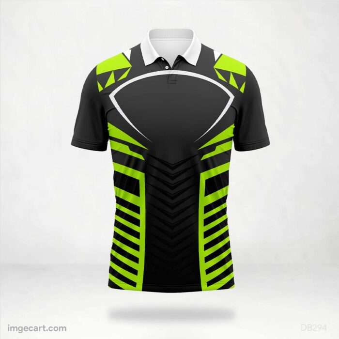 Black and Neon Green Graphic Jersey design