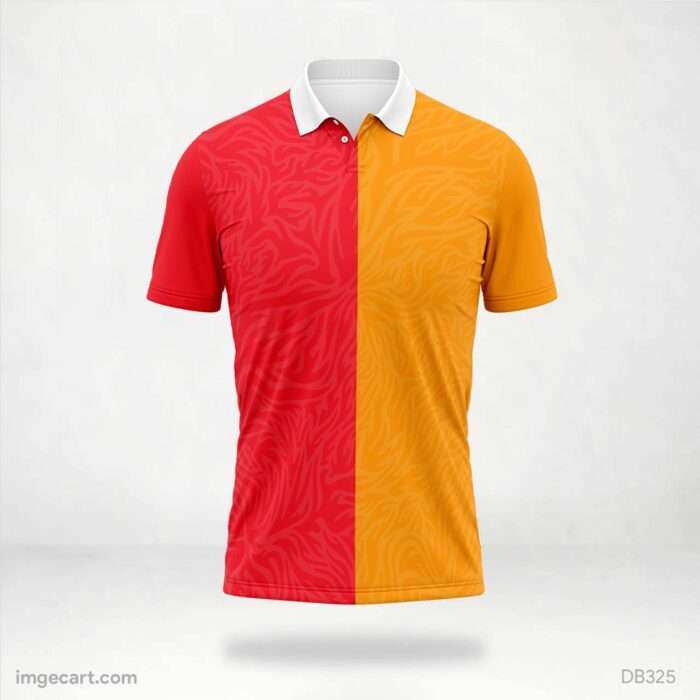 Red and Yellow Pattern Jersey Design