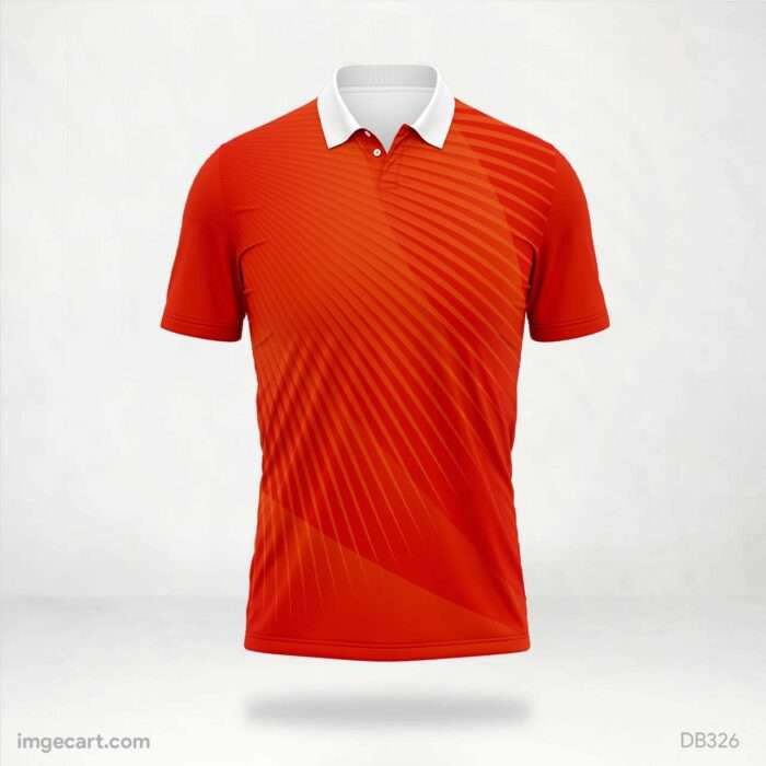 Orange Sublimation Design Cricket Jersey