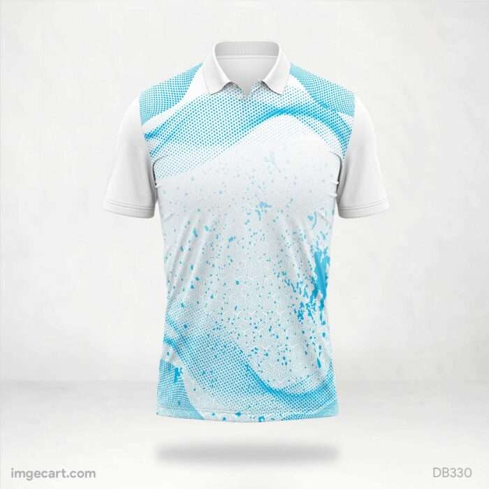 Sky Blue Sublimation Design Cricket Jersey