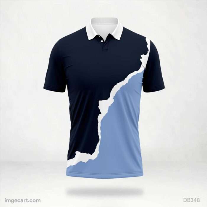 Navy and Light Blue Jersey Design
