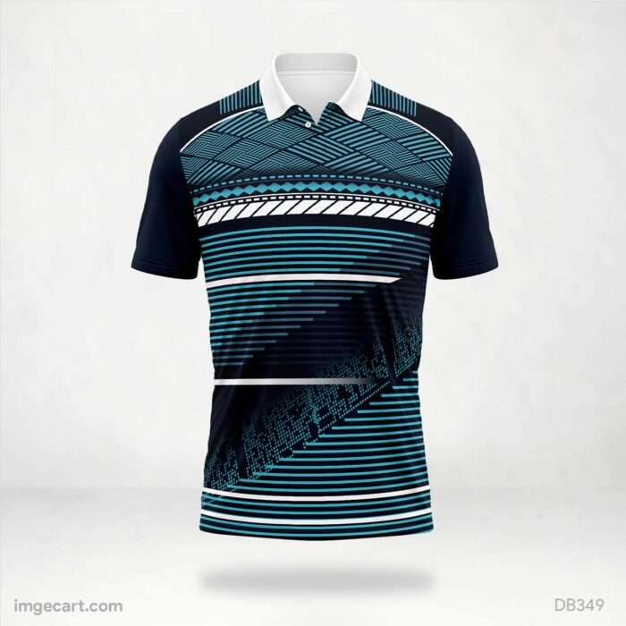 Black and Turquoise Jersey Design