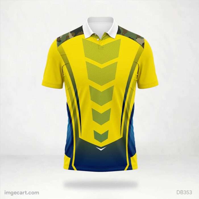 Yellow and Camo Jersey Design