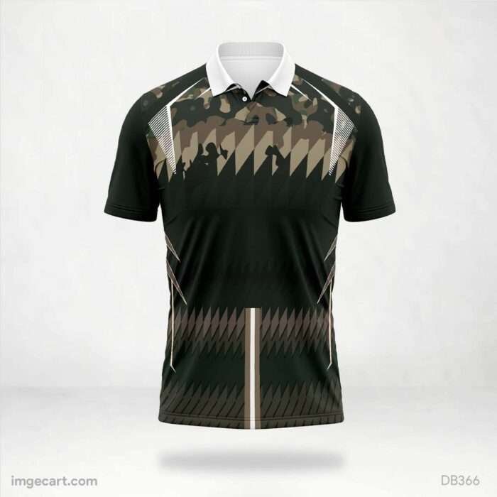 Dark Camouflage Jersey Design