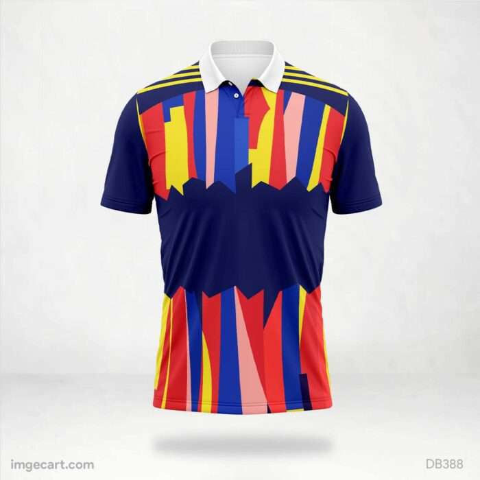 Colorful Abstract Panel Jersey Design