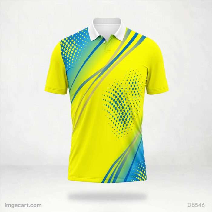 Vibrant Yellow Flow Jersey design