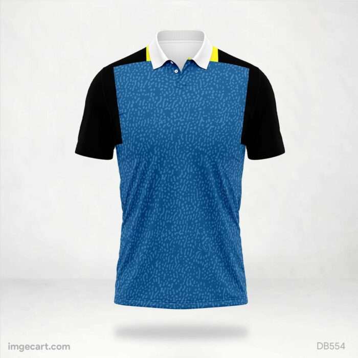Textured Blue Panel Jersey design