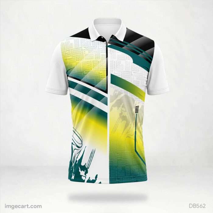 Split Cricket Action Jersey design