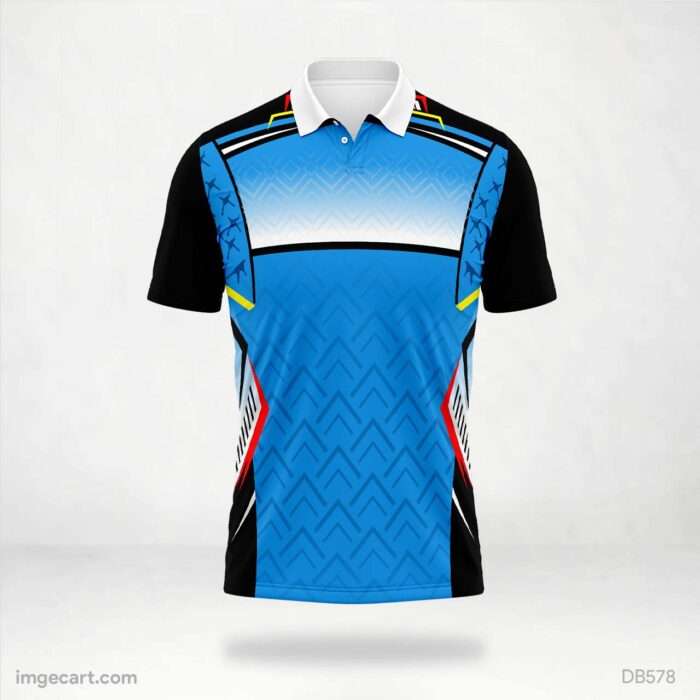 Vibrant Layered Pattern Jersey design