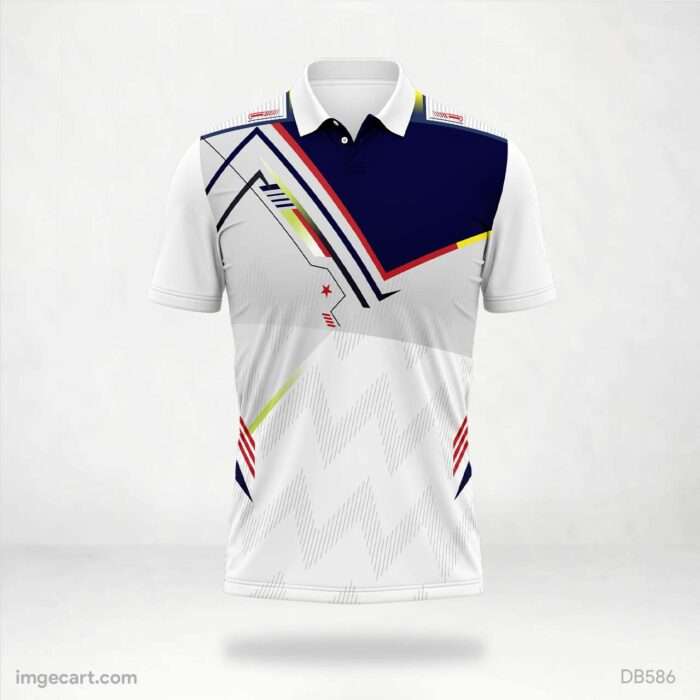 Modern Geometric Cricket Jersey design