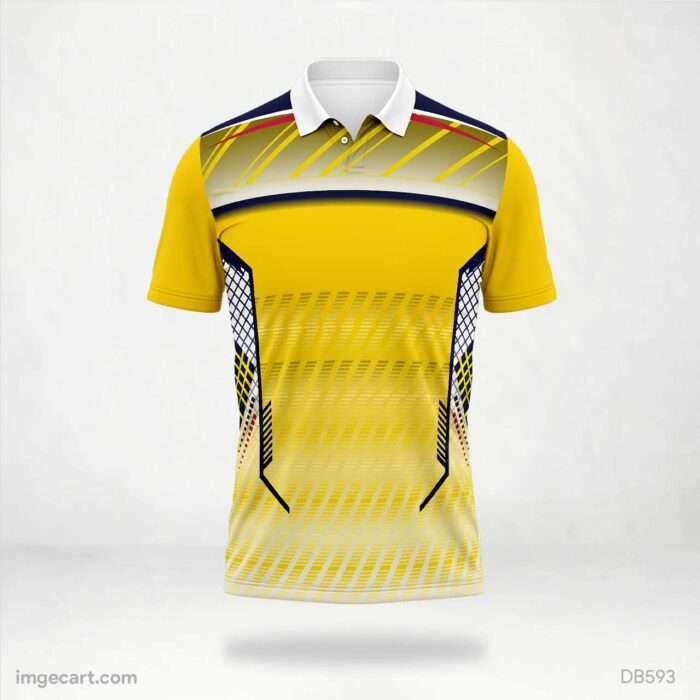 Dynamic Yellow and Navy Jersey design