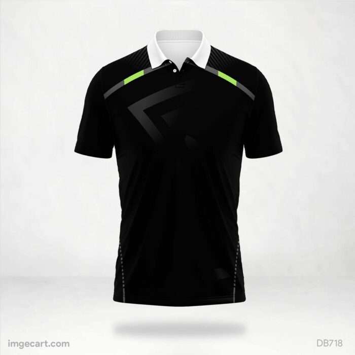 Black with Neon Accent Jersey Design
