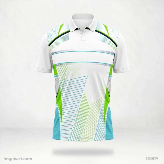 Blue Gradient Cricket Jersey design