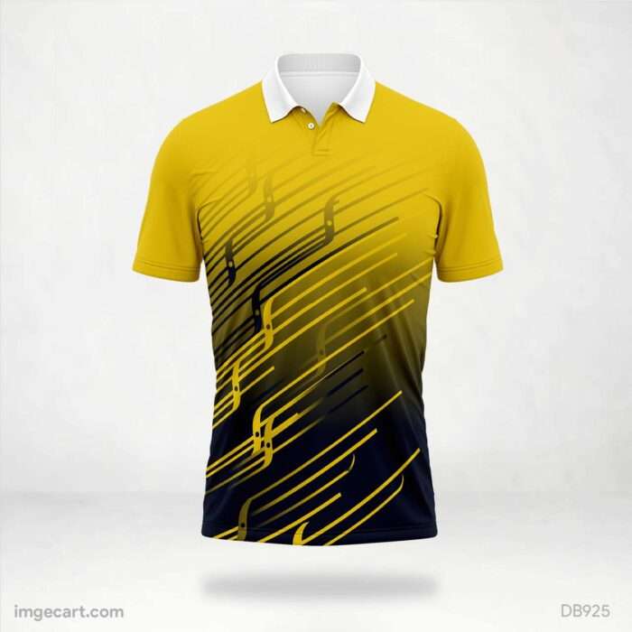 Yellow and Black Vector Jersey design