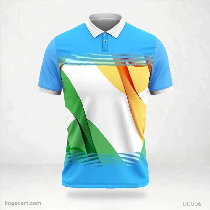 Blue and White India Jersey Design