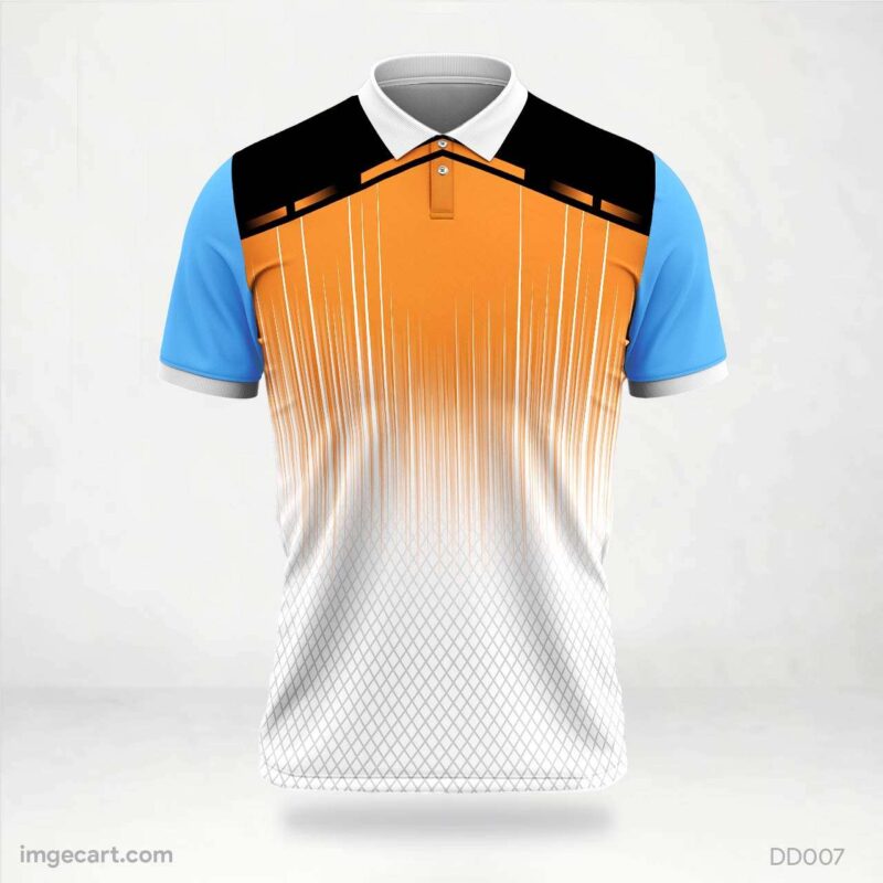 Orange and Blue Jersey Design