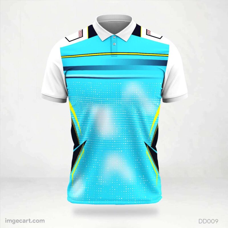 Blue and White Vector Jersey Design