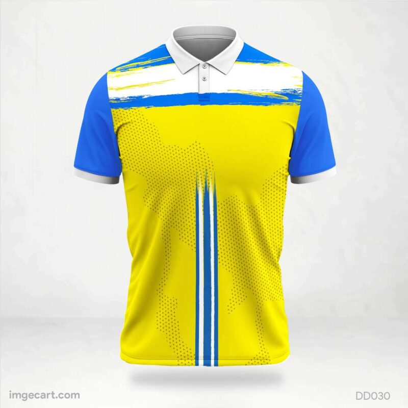 Blue and yellow jersey design